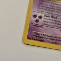 Gengar 20/62 HP/DMG 1st Edition Non-Holo Fossil Rare PokÃ©mon Card - Image 3