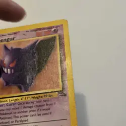 Gengar 20/62 HP/DMG 1st Edition Non-Holo Fossil Rare PokÃ©mon Card - Image 4