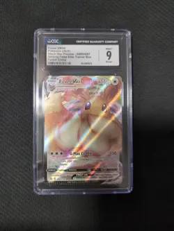 Eevee Swsh087 Cgc 9 Error Crimp Graded Pokemon Card - Image 1