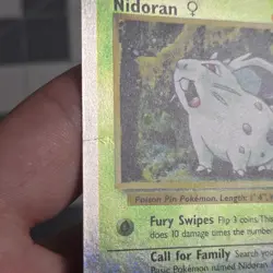 Nidoran Legendary Collection Reverse Holo Pokemon Card 82/110 HP - Image 3