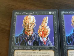 3x MTG Priest of Yawgmoth Antiquities - Light Play - Image 2
