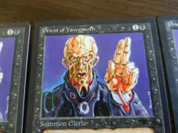 3x MTG Priest of Yawgmoth Antiquities - Light Play - Image 4