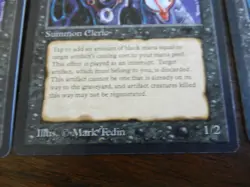 3x MTG Priest of Yawgmoth Antiquities - Light Play - Image 5