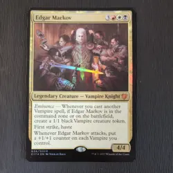 Edgar Markov (Commander 2017) Oversize Cards Foil NM MTG C17 - Image 1