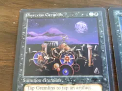 3x MTG Phyrexian Gremlins Antiquities - Light Play - Image 2