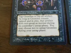 3x MTG Phyrexian Gremlins Antiquities - Light Play - Image 3
