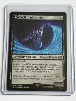 Cecil Dark Knight / Redeemed Paladin 91 MTG Final Fantasy 2025 MT - 9.0 Rare Reg - Image 1