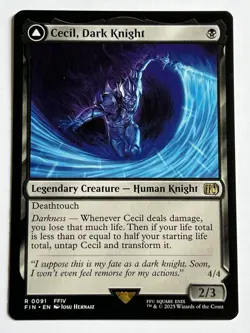 Cecil Dark Knight / Redeemed Paladin 91 MTG Final Fantasy 2025 MT - 9.0 Rare Reg - Image 5