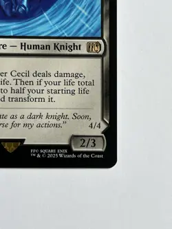 Cecil Dark Knight / Redeemed Paladin 91 MTG Final Fantasy 2025 MT - 9.0 Rare Reg - Image 9