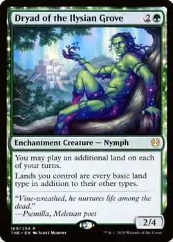 X 1 Dryad of the Ilysian Grove NM Theros Beyond Death MTG Magic The Gathering - Image 1