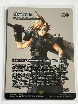 Cloud Strife / Najeela Blade Blossom 42 MTG Final Fantasy 2025 MT 9.0 + Non Foil - Image 2
