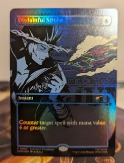  Disdainful Stroke COWBOY BEBOP MTG Foil Standard Showdown Promo Card - Image 1