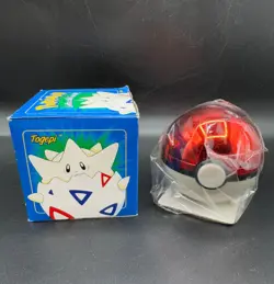 Burger King 1999 Pokemon Blue Box 23K Gold Plated Togepi Card In Sealed Ball - Image 1