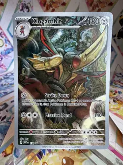 Kingambit SVP 130 Promo Black Star Holo Pokemon Card - Image 1