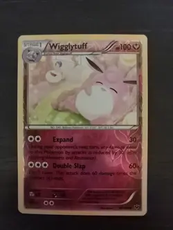 Pokemon TCG Wigglytuff XY Fates Collide 66/124 Reverse Holo Uncommon Card NM - Image 1