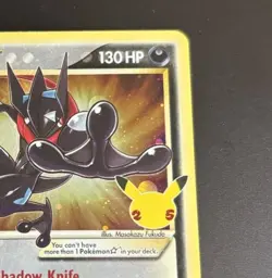 Pokemon Card TCG - Greninja Gold Star SWSH144 Black Star Promo Celebrations NM - Image 5