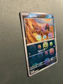 Pokemon Card TCG Sandile Master Ball Holo Black Bolt 057/086 - Mint - Image 1