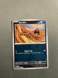 Pokemon Card TCG Sandile Master Ball Holo Black Bolt 057/086 - Mint - Image 2