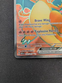 Charizard EX Holo Rare PokÃ©mon TCG Card 183/165 Scarlet & Violet 151 - Image 6
