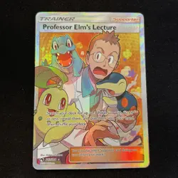 Professor Elm's Lecture 213/214 Sm-Lost Thunder Pokemon RARE CARD LP+ - Image 1