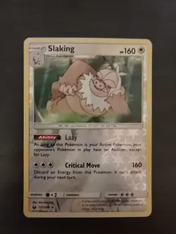 Pokemon TCG Slaking 115/168 Reverse Holo Card Celestial Storm SM NM - Image 1
