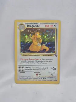 Dragonite - 4/62 - Pokemon Fossil Unlimited Holo Rare Card WOTC MP - Image 1