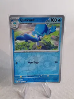Pokemon TCG Quaxwell Reverse Holo Card 051/191 Sv08: Surging Sparks - Image 1