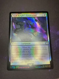MTG * Dark Knight's Greatsword Foil Final Fantasy * 1X * NM - Image 1