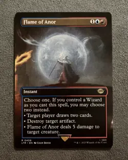 Flame of Anor (Borderless) - Lord of the Rings (LTR) #406 - MTG - NM+ - Image 1