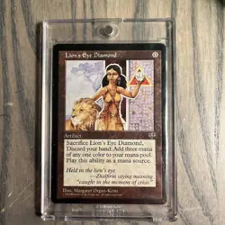 LIONS EYE DIAMOND MTG MIRAGE RAGE CARD VERY GOOD CONDITION UNPLAYED - Image 1