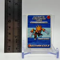 Navi Chip BeastMan Rock man Mega Man EXE 3 Magazine Exclusive Card TCG Japan - Image 2