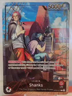 SEALED One Piece SHANKS OP09-001 PSA Promo Card Limited Edition July 2025 - Image 2