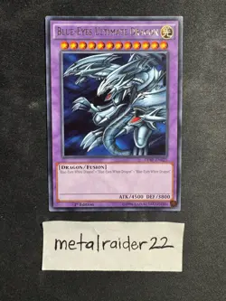 Yugioh Blue-Eyes Ultimate Dragon DPRP-EN025 1st Edition Near Mint - Image 1