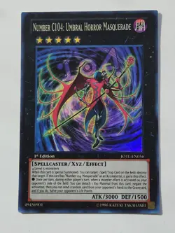 YuGiOh Number C104: Umbral Horror Masquerade JOTL-EN056 (SR) (NM) 1st Edition - Image 1