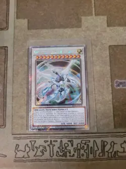 YUGIOH SHOOTING QUASAR DRAGON RA04-EN158 PLATINUM RARE 1ST ED NM - Image 1