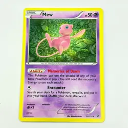 Pokémon TCG Mew 29/124 Holo Rare Fates Collide Set Card 2016 LP - Image 1