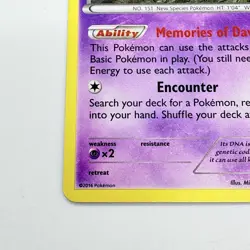 Pokémon TCG Mew 29/124 Holo Rare Fates Collide Set Card 2016 LP - Image 6