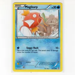 Pokemon TCG Magikarp 23/124 BW Dragons Exalted Regular Common Card EN-LP 2012 - Image 1