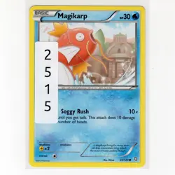 Pokemon TCG Magikarp 23/124 BW Dragons Exalted Regular Common Card EN-LP 2012 - Image 3