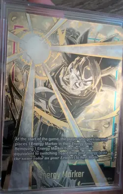 Dragon Ball Super Card CCG Fusion World Goku Gold Energy Marker E01-01 f Alt Art - Image 2