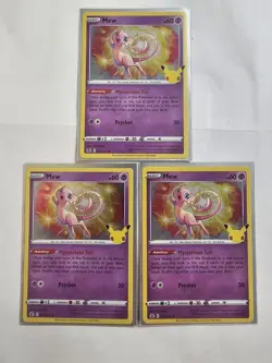 Mew Holo Rare Pokemon Card 011/025 Celebrations Near Mint - Image 4