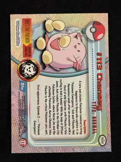 2000 Pokemon Topps Rainbow Holo Chansey #113 Ultra Rare Card - Image 10