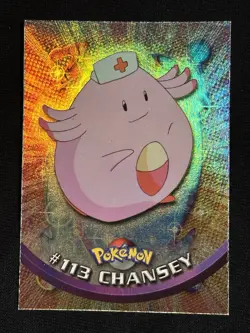 2000 Pokemon Topps Rainbow Holo Chansey #113 Ultra Rare Card - Image 15