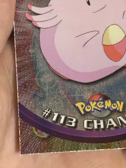 2000 Pokemon Topps Rainbow Holo Chansey #113 Ultra Rare Card - Image 8