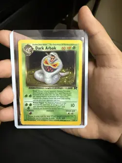 Pokémon TCG Dark Arbok Holo Rare 2/82 LP/MP Vintage Card - Image 1