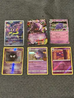 Pokémon TCG Gastly Gengar Haunter 6 Card Lot W/ Ultra & Illustration Rare Holos - Image 3