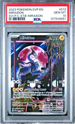 Miraidon 013 Pokemon Center Exclusive Scarlet & Violet Promo PSA 10 Graded Card - Image 1