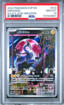 Miraidon 013 Pokemon Center Exclusive Scarlet & Violet Promo PSA 10 Graded Card - Image 3