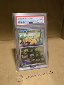 PSA 10 Pikachu Master Ball Reverse Holo 025/165 sv2a 151  Pokemon Card  Japanese - Image 8