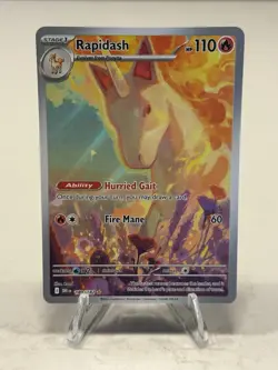 Rapidash 189/182 Illustration Rare IR Holo SV: Destined Rivals Pokémon TCG Card - Image 1